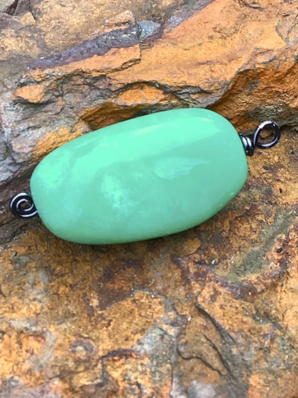 Handmade Green Aventurine Pendant, NWT